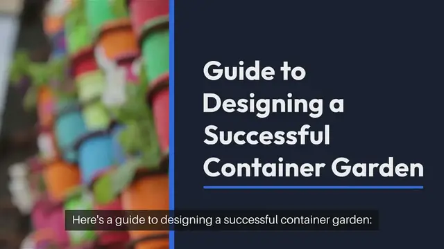 Video thumbnail for Container Garden Design