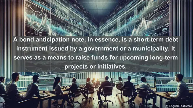 Video thumbnail for Bond anticipation note in economics and finance