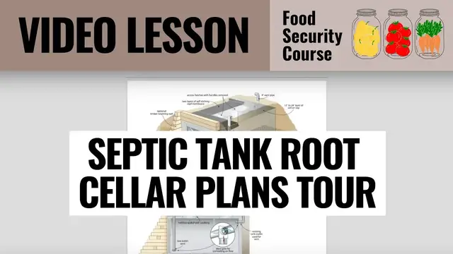 Video thumbnail for VIDEO   SEPTIC TANK ROOT CELLAR PLANS TOUR