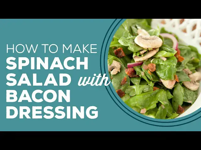 Video thumbnail for Blast from the Past: Spinach Salad with Warm Bacon Dressing Recipe