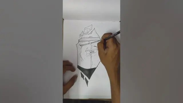 'Video thumbnail for Speed Drawing The Sharingan Kakashi Hatake | Naruto Art #shorts #animeart'