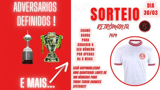 Video thumbnail for Adversarios definidos nas copas , sorteio da camisa retromania