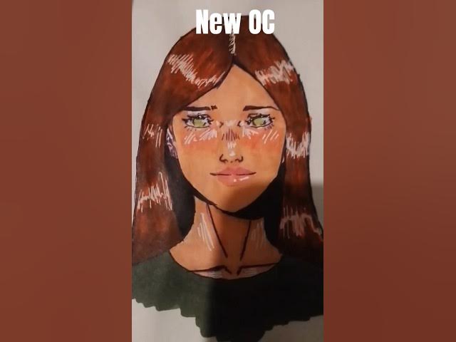 Video thumbnail for showing my new female OC #girl #at #OC #artist #trend #viral #fyp #shorts
