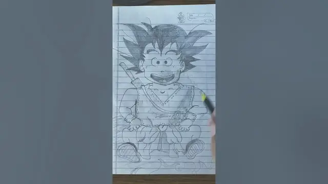 'Video thumbnail for Kid Goku Speed Drawing Dragon Ball Z | Anime Character Drawing'