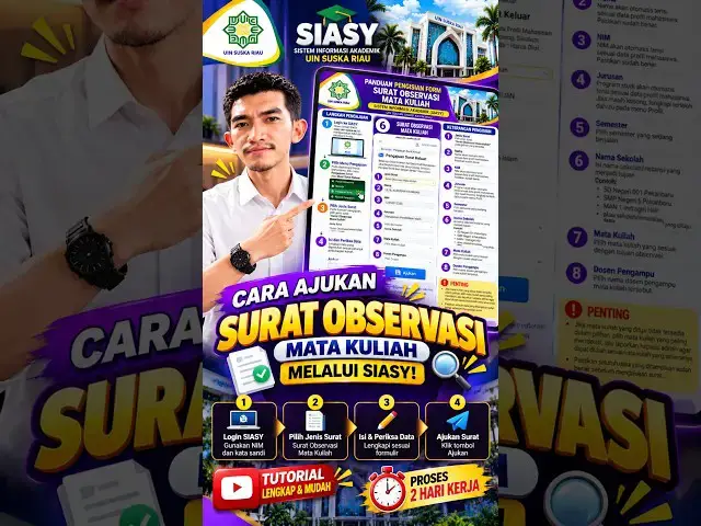 Video thumbnail for Mau Observasi ke Sekolah? Ini Cara Ajukan Suratnya di SIASY!