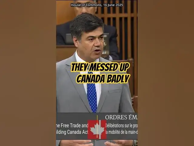 'Video thumbnail for Liberals don't have the answers, because they are the ones who actually messed up Canada so badly'