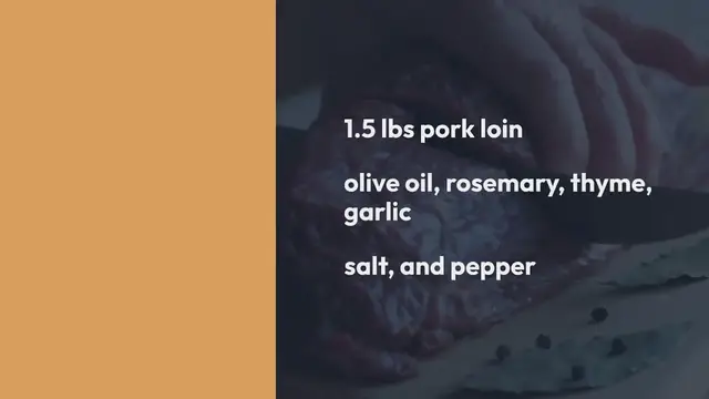 Video thumbnail for Pork Loin with Cranberry-Port Sauce Recipe