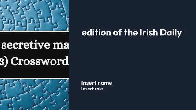 Video thumbnail for Irish Daily Mail Quick In a secretive manner (2,3,3) 8 Letters Crossword Clue Puzzle Answers from September 29, 2024