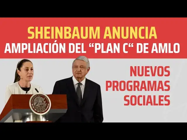 Video thumbnail for SHEINBAUM VA POR EL "PLAN C" DE AMLO - NUEVAS AYUDAS PARA EL PUEBLO
