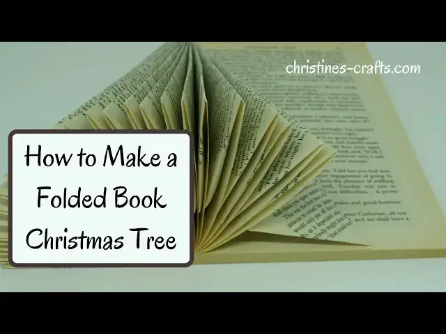 Video thumbnail for HOW TO MAKE A FOLDED BOOK CHRISTMAS TREE - Full tutorial to re-use those old paperback books.
