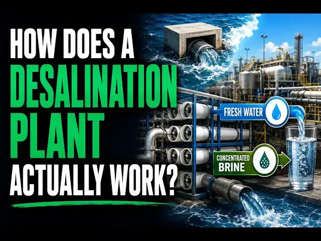 Video thumbnail for How does a desalination plant actually work?
