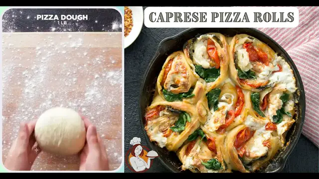 Video thumbnail for Caprese Pizza Rolls