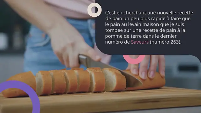 Video thumbnail for Pain couronne à la pomme de terre et au thym