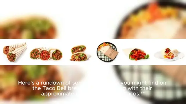 Video thumbnail for taco bell breakfast menu Price