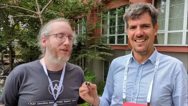 'Video thumbnail for Meeting Greg Sutcliffe of Red Hat at Ansible Community Day Berlin 2023'