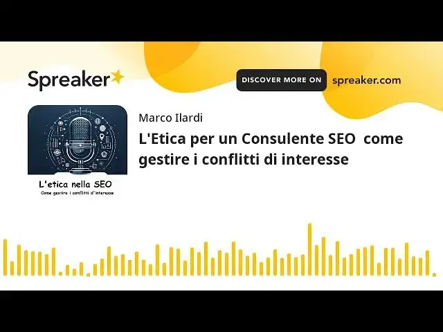 Video thumbnail for L'Etica per un Consulente SEO  come gestire i conflitti di interesse #consulenteseo #ethicalseo