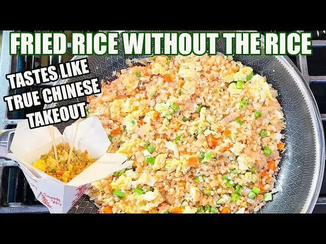 'Video thumbnail for FRIED RICE, IS IT POSSIBLE TO MAKE THIS LOW CARB? YES IT IS'