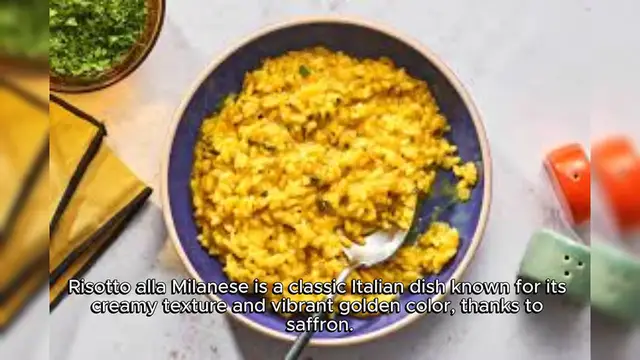 Video thumbnail for Risotto alla Milanese Recipe