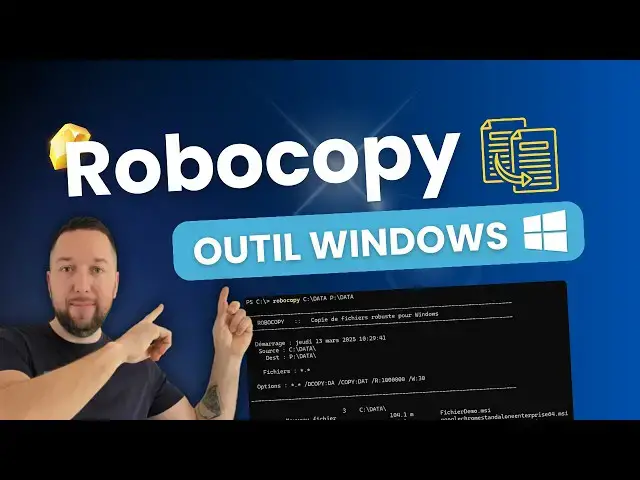 Video thumbnail for Robocopy : l’outil Windows pour des copies de fichiers rapides et fiables !