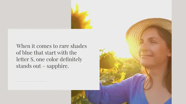 Video thumbnail for What is a rare blue color that starts with S?