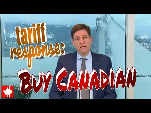 'Video thumbnail for B.C. tariff response bill calls for Buy Canadian procurement, aims to remove internal trade barriers'
