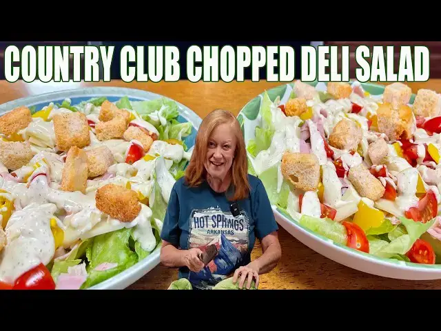 Video thumbnail for COUNTRY CLUB DELI CHOPPED SALAD A delicious sandwich turned into a salad.