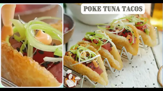 Video thumbnail for Poke Tuna Tacos