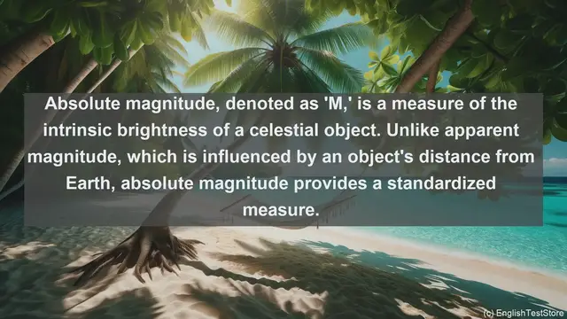 Video thumbnail for Absolute magnitude in science  definition and examples