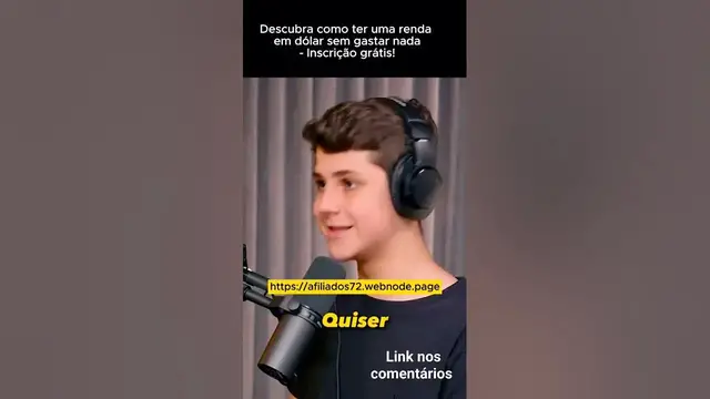 'Video thumbnail for Descubra como ter uma renda em dólar sem gastar nada - Inscrição grátis!'