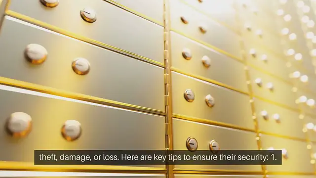 Video thumbnail for Safe Storage Tips for Expensive Items