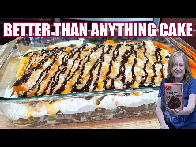 'Video thumbnail for BETTER THAN ANYTHING CAKE Made Easy with Box Cake Mix'