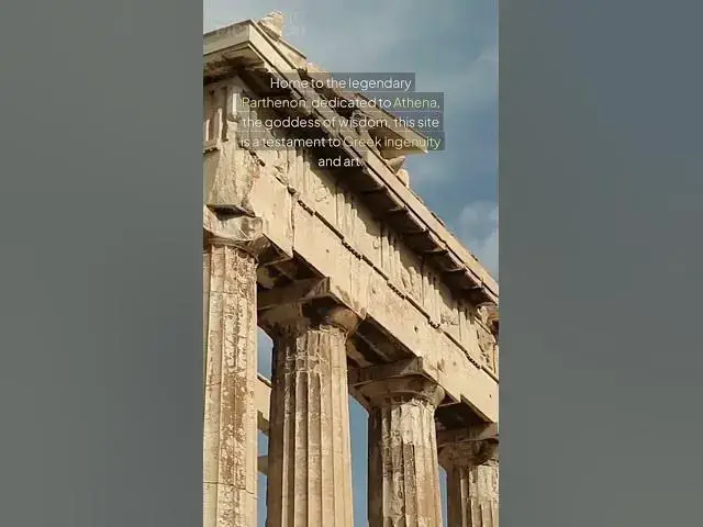 'Video thumbnail for Step Back in Time at the Acropolis! #acropolis #travelgreece #shorts #ancientwonders'