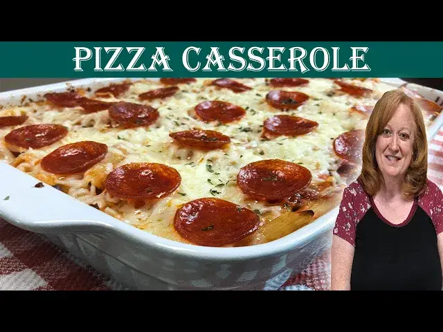 Video thumbnail for PIZZA CASSEROLE | Easy Weeknight Dinner Idea