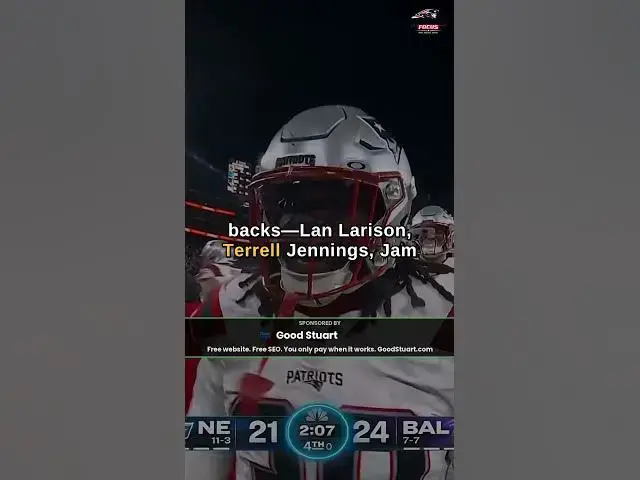 Video thumbnail for Patriots RB Depth Chart Battle Heats Up