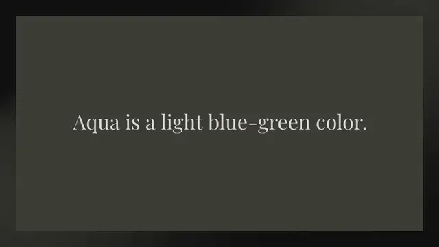 Video thumbnail for How do you mix aqua color?