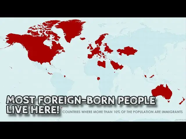 'Video thumbnail for Countries With the Most Immigrants'