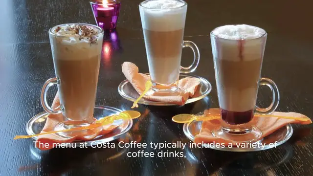 Video thumbnail for costa coffee menu Price