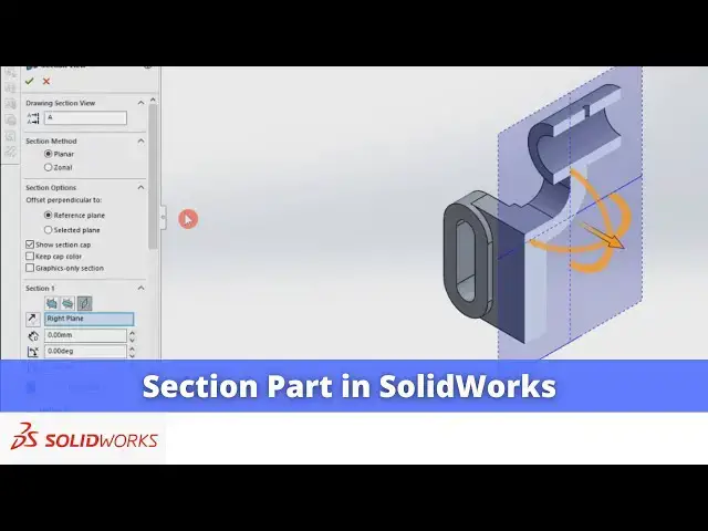 'Video thumbnail for Section Part in SolidWorks | SolidWorks Tutorial | SolidWorks Modeling |'