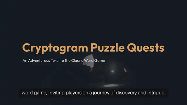 Video thumbnail for Cryptogram Puzzle Quests
