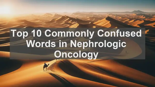 Video thumbnail for Top 10 Commonly Confused Words in Nephrologic Oncology