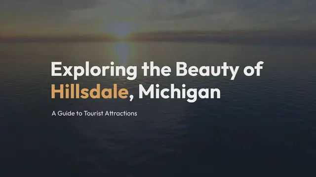 Video thumbnail for Exploring the Beauty of Hillsdale, Michigan: A Guide to Tourist Attractions