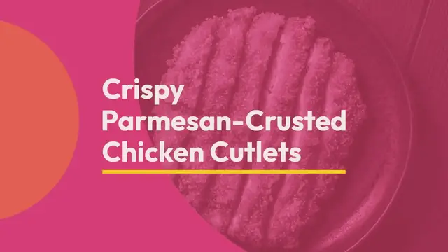 'Video thumbnail for Crispy Parmesan-Crusted Chicken Cutlets Recipe'