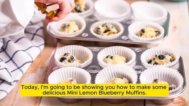 Video thumbnail for Mini Lemon Blueberry Muffins