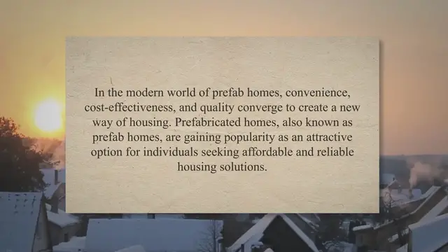 Video thumbnail for Prefab Homes Delivered & Setup: Modern Solution For Housing