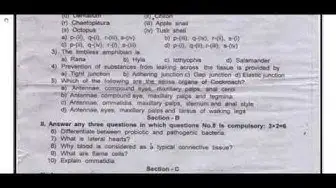 Video thumbnail for 11th Bio-Zoology First Mid Term Question Paper 2019-20 | Namakkal District | English Medium