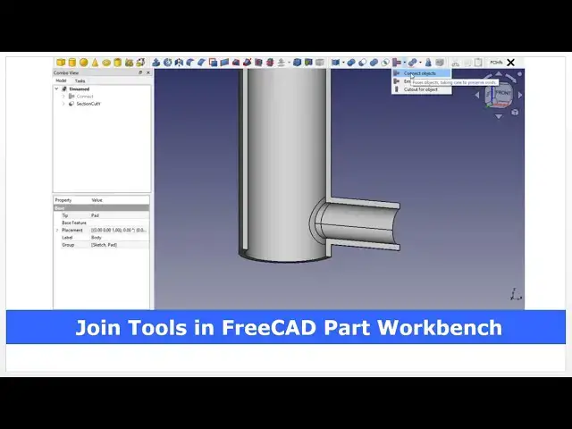 'Video thumbnail for Join Tools in FreeCAD Part Workbench | FreeCAD Tutorial | 3D Modeling | Learn FreeCAD | Mechnexus |'