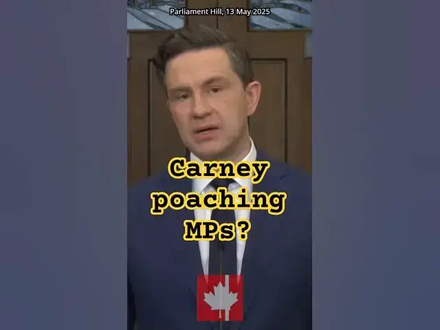 Video thumbnail for Is Poilievre worried that Liberals are trying to poach Conservative MPs?
