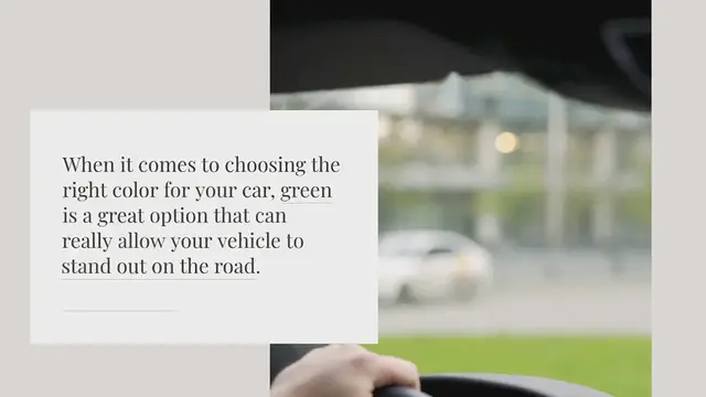 Video thumbnail for What car looks best in green?