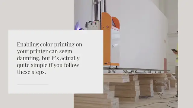 Video thumbnail for How do I enable color print on my printer?