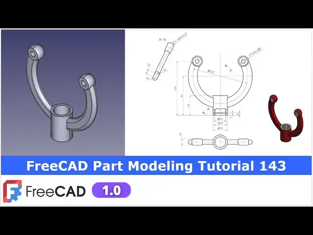 'Video thumbnail for FreeCAD Part Modeling Tutorial | FreeCAD Tutorial 143 | 3D Modeling | Learn FreeCAD | Mechnexus |'